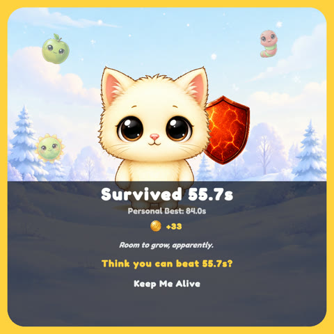 Shareable run-result card: a normal 55.7 second run