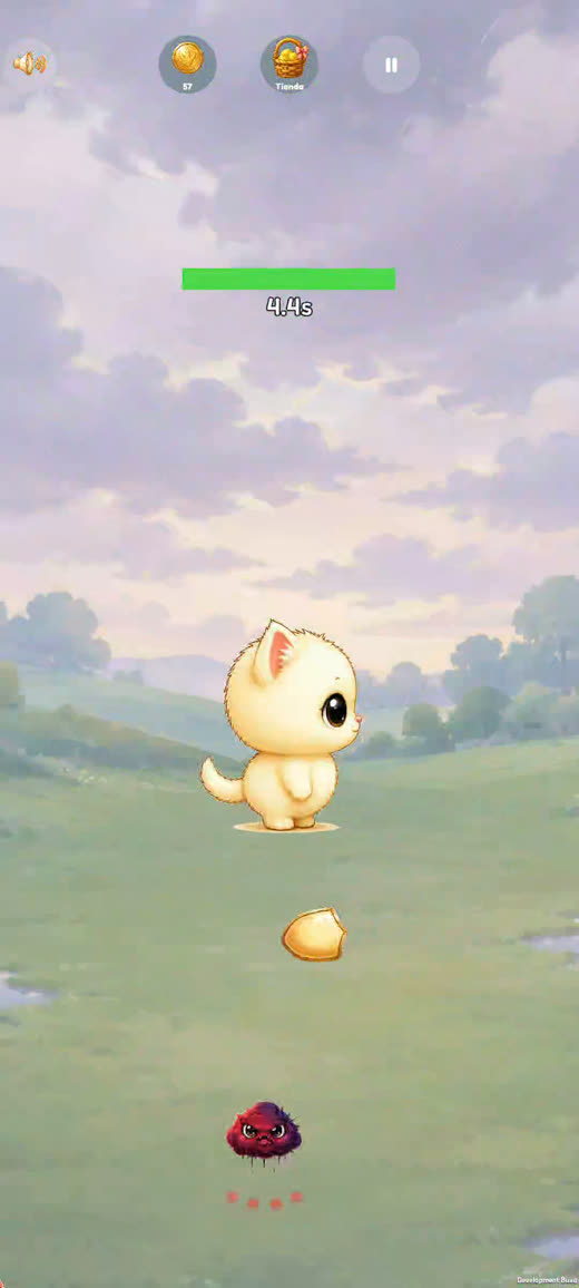Gameplay with the Cat character at dusk